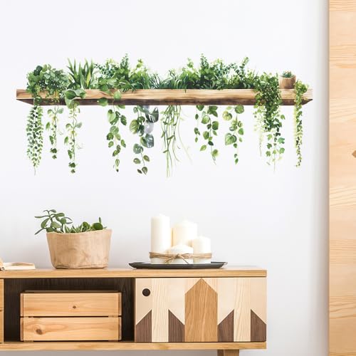 Milaosk Wandtattoo Gr Ne Bl Tter Pflanzen Blume