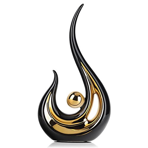 Lccck Schwarz Und Goldene Wohnkultur Akzente Moderne Abstrakte