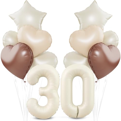 Beige Luftballon 30 Geburtstag Cremewei 30 Geburtstag Ballon