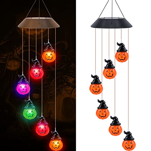 Halloween K Rbis Dekoration Solar K Rbis Windspiel