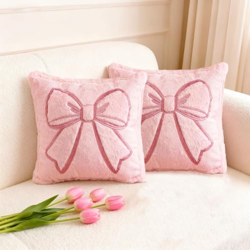 Fufre 2 St Ck Schleife Kissenbezug 45x45 Cm