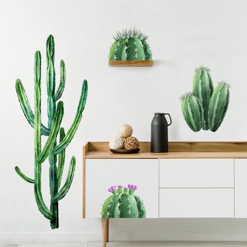 Supzone Wandtattoo Kaktus Wandaufkleber Tropische Kakteen Gr Ne