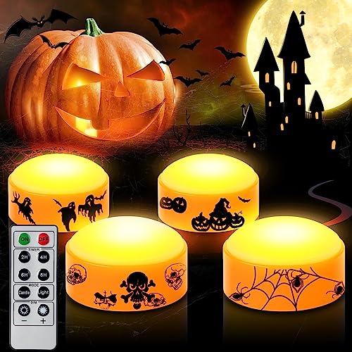 Candle Idea 4 Pcs Halloween Led K Rbis