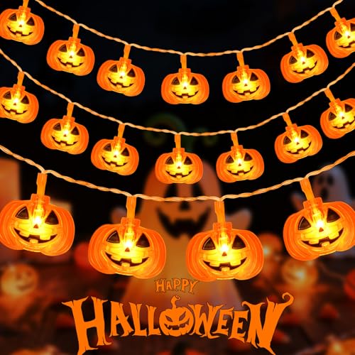 Cshare Halloween Deko Lichterkette 3m 20led K Rbis