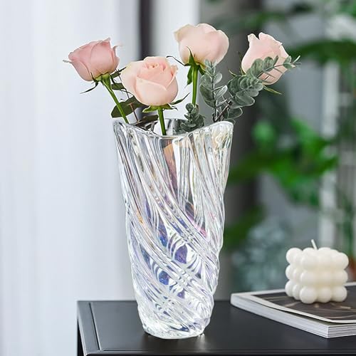 Glas Blume Vase 24cm Hohe Moderne Minimalistische Glasvase