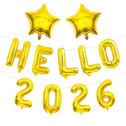 Silvester Deko 2026 Hello Decoration 2026 Set Gl