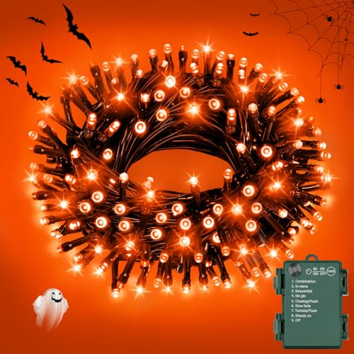Ffzzkj Halloween Lichterkette Batterie Mit Timer 8 Modi