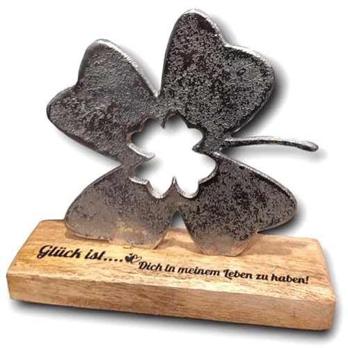 Vierbl Ttriges Kleebatt Deko Aufsteller Mit Gravur Personalisiert