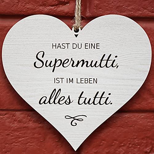 Glitzkind Holz Deko Herz Geschenk F R Mama