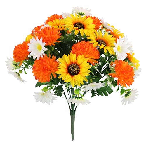 Flair Flower Kunstblumenstrau Dahlien Margeriten Sonnenblume Blumenstr U