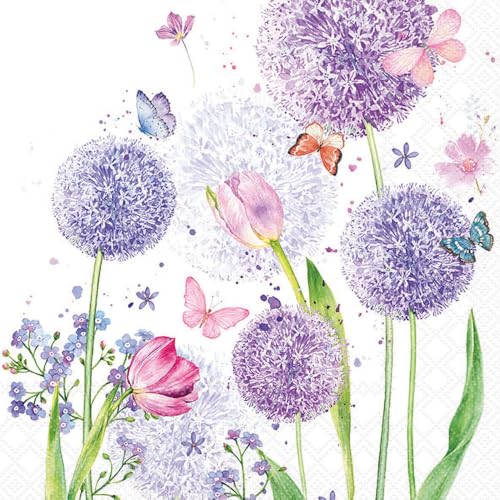 Ambiente Serviette Flower Beauty 33x33 Cm 20 Stk