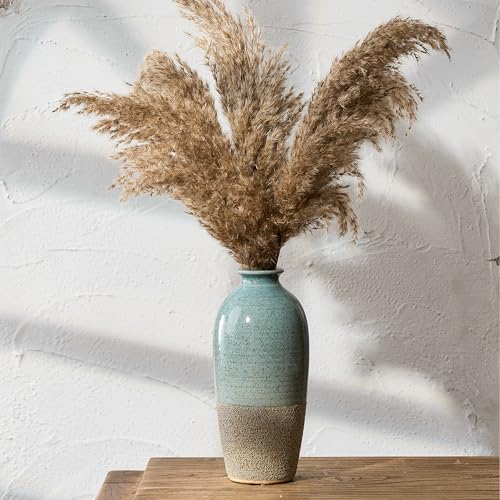Porcer Keramikvase Elegantes Blaues Und Braunes Design Einfache