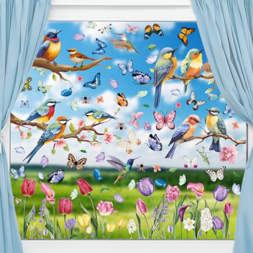 Fensterbilder Selbstklebend Fensterbilder Fr Hling Sommer Schmetterlinge Deko