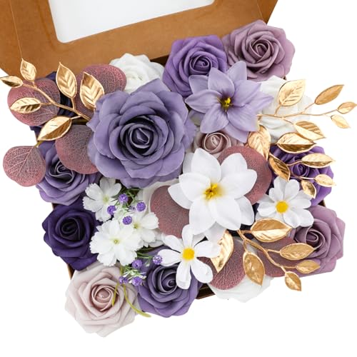 Floweroyal K Nstliche Blumen Combo Lila Blumen Mix