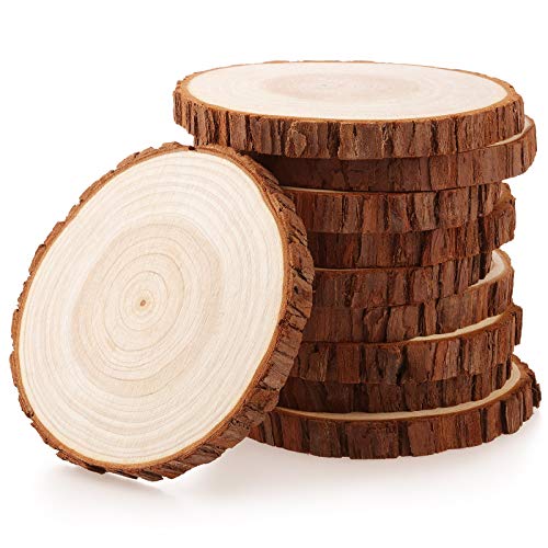 Fuyit Holzscheiben 10 St Cke Holz Log Scheiben
