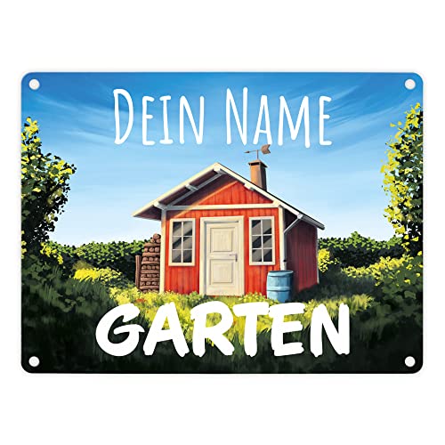 Speecheese Gartenhaus Metallschild Personalisiert Mit Deinem Namen Als