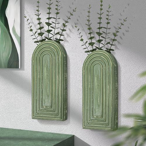 Eosahr Kiefernholz Wandvasen 2er Set Dekorative H Ngende