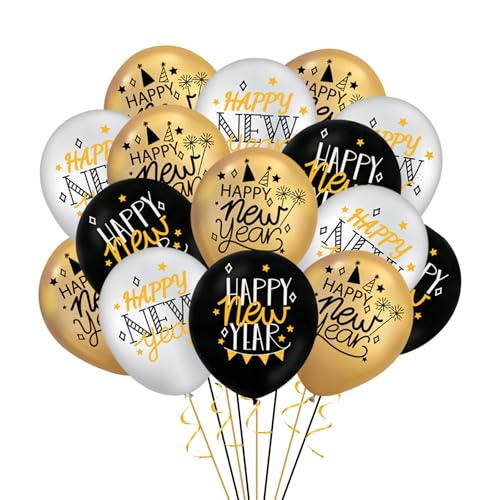 Silvester Deko 2026 Luftballons 18 Stk Happy New