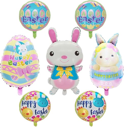 7 Pcs Ballon Osterhase Helium Hasen Ballon Ballon