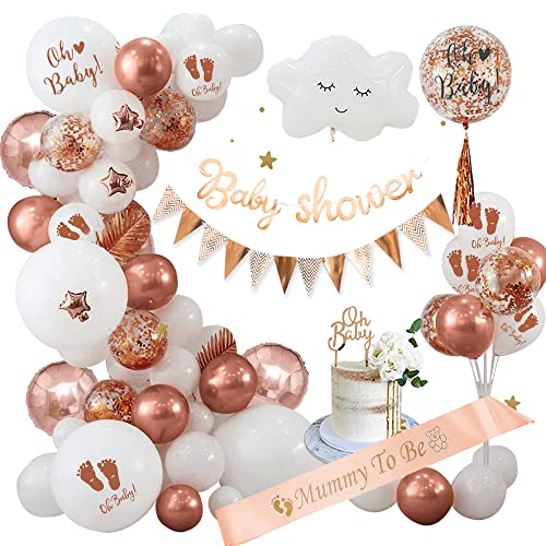 Babyparty Deko Neutral Rosegold Baby Shower Dekorationen Oh