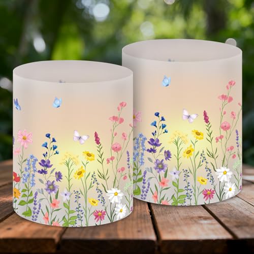 Cadimus 12 Windlicht Blumen Tischdeko Windlichter Mit Blumenmotiv
