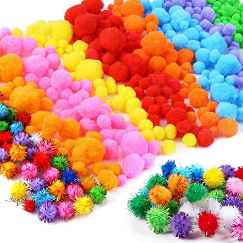 Pompons Pompons Freizeit Kreativ Mehrfarbig Rund Chenillef Den