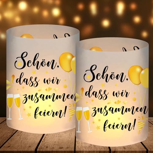 12 Windlicht Tischdeko Geburtstag Geburtstagsdeko Frauen Mann M