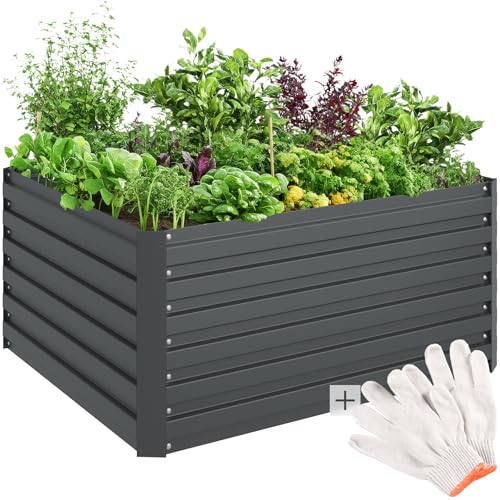 Tectake Hochbeet Metall Hochbeete Kit F R Beet