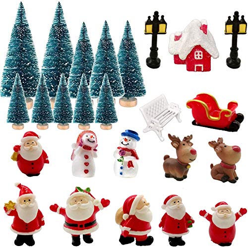 Jenich 25 St Ck Weihnachten Miniatur Ornamente Mini