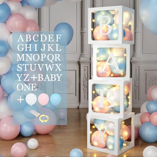 Babyparty Dekorationen Baby Ballon Boxen Mit 4 Lichterketten