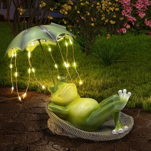 Lifemet Outdoor Solar Frosch Garten Dekoration Lustig Fr