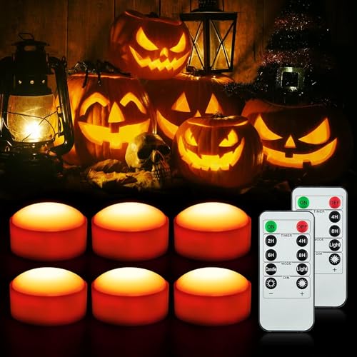 Litake Halloween K Rbis Lichter Mit Fernbedienung Led