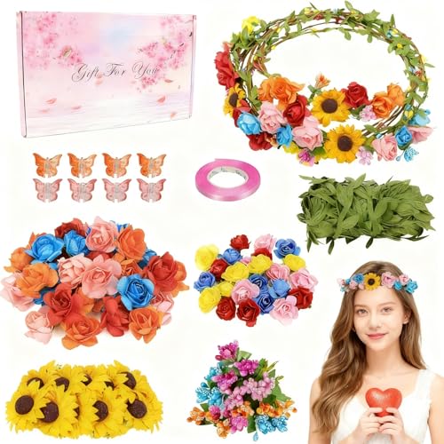 Meetory Blumenkranz Basteln F R Erwachsene Blumenkranz Haare