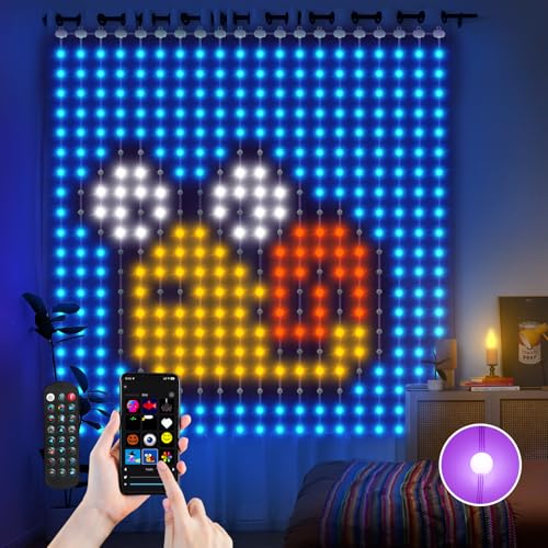 Ciskotu Lichterketten Vorhang 186 Modi Rgbic Smart Lichtervorhang
