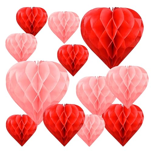 Gwawg 12 X Wiederverwendbare Valentinstagsdekorationen Premium Dekoration Valentinstags