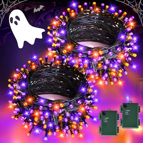 Gcstnn Halloween Deko Lichterkette Outdoor 2 St Ck