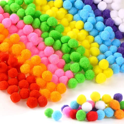 300 St Ck Pompons Pompons Freizeit Kreativ Mehrfarbig