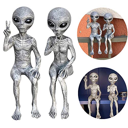 Agdllyd Alien Dekoration 2er Set Au Erirdische Statue