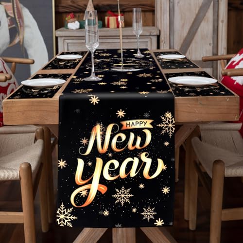 Dpkow Silvester Deko 2026 5 Teiliges Silvester Tischl