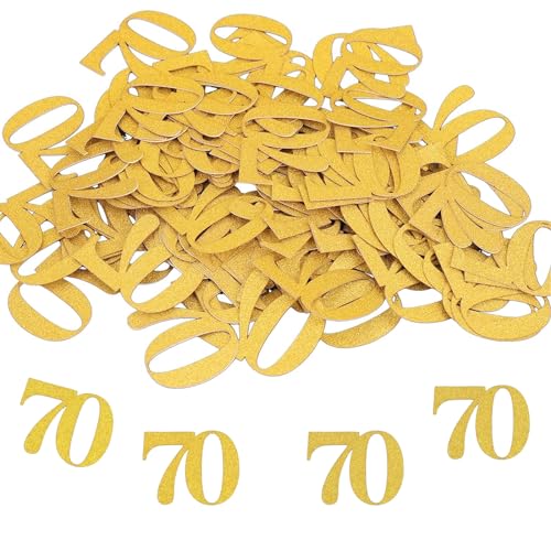 Goldrock Konfetti 70 Geburtstag Deko Gro 3 5x2