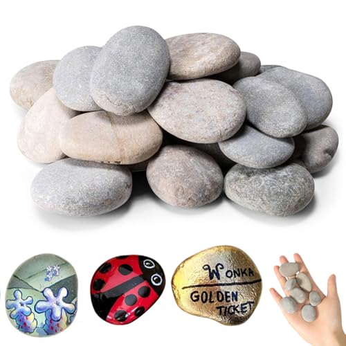 40 St Ck Steine Zum Bemalen 1 3cm