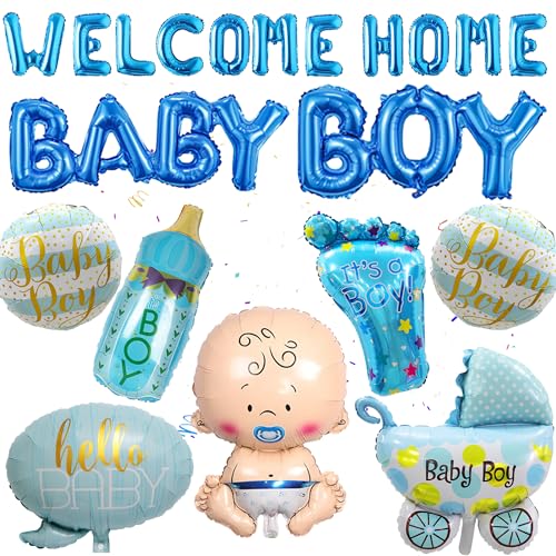 Babyparty Deko Ballons Junge Blau 19 St Ck