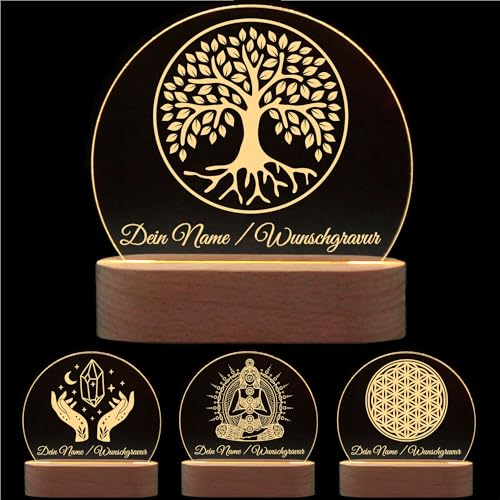 Die Veredler Nachtlicht Personalisiert Mit Name Meditationslicht Spirituelle