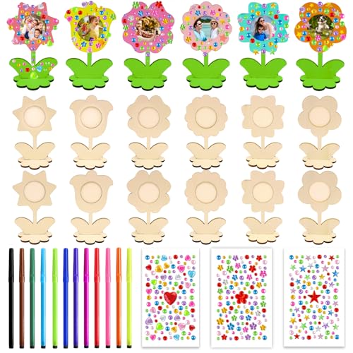 Yaegimht Diy Fotorahmen Mit Blumen 12 St Ck