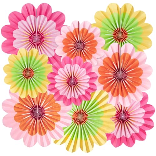 Sunbeauty 9 St Ck Blumen H Ngedekorationen Papierf