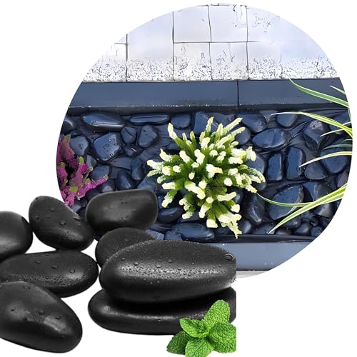 V Premium Solution Polierten Schwarzen Kieselsteine 5 8