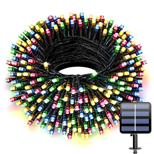 Electight Solar Lichterkette Bunte Led Solarlichterkette Mit 8