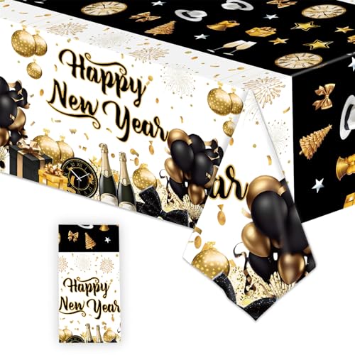 Tischdecke Silvester Deko 2026 137 274cm 2026 New