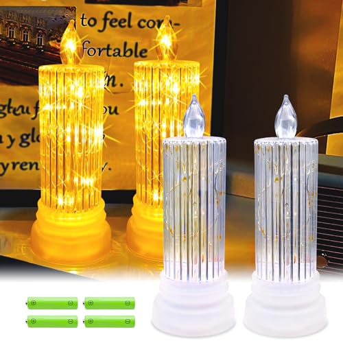 Tinyouth 2 St Ck Hochzeitsdeko Led Kerzen Hochzeitstisch