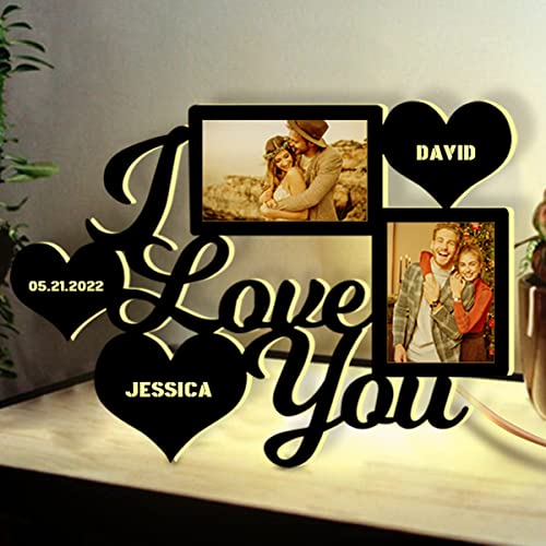 Certykllp Personalisierte I Love You Led Licht Wandbehang